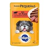 Pedigree Alimento Húmedo Raza Pequeña Sabor Res en paté Filetes 24 Sobres
