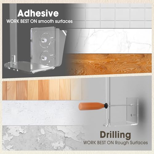 image for Durmmur 2 Pack Hat Racks for Baseball Caps, Acrylic Hat Organizer, Hat