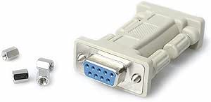 StarTech.com NM9FF DB9 RS232 Serial Null Modem Adapter, F/F, Null Modem Adapter, DB-9 (F) to DB-9 (F), White