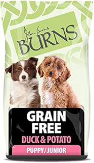 Burns Pet Nutrition Hypoallergenic Complete Dry Dog Food Puppy Grain Free Duck and Potato Grain Free 2 kg