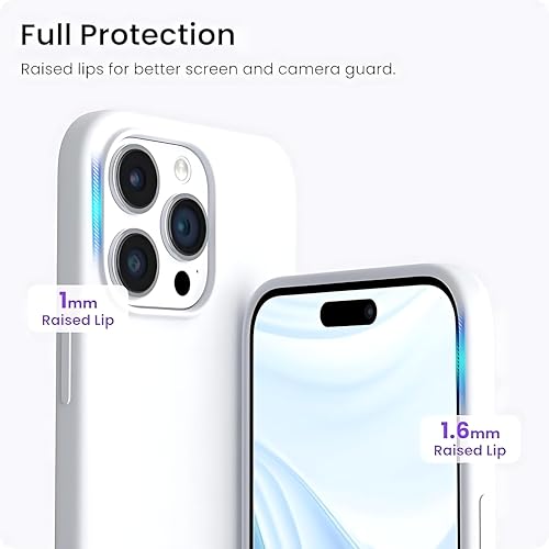 Image of Aa TrendX Silicon Case Cover Compatible with iPhone 13 Pro Max Case Cover | Slim Fit Silicone Back Case for iPhone 13 Pro Max /Camera Protection /Hard Edge /Premium Back Case Cover / (White)