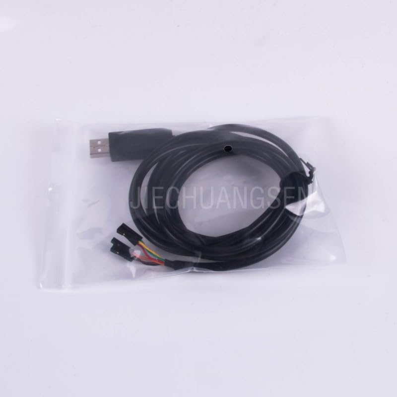 FTDI Chip USB to TTL UART 3.3V/5V Level Module 6-core 2.54MM for Dupont Serial Port Data Cable 1m/1.8m - (Package: 5V TTL, Connector Type: Line Connector, Pins: 0.5m)