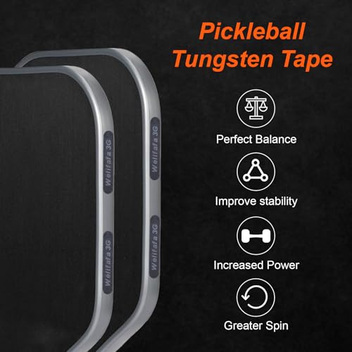 Welifafa Tungsten Tape for Pickleball Paddles 10PCS 3 Gram Pickleball Weights for Paddles Adhesive Pickleball Weighted Tape Non-Toxic Pickleball Paddle Weight Strips for Men Women Adults Beginners by Welifafa - Used condition - Image 5