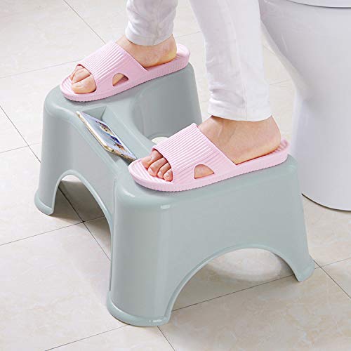 NAHAO 9'' Toilet Stool Plastic Squatting Stool Fits All Toilets and Bathroom, Squat