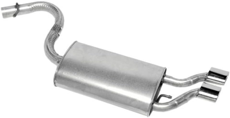 Walker Quiet-Flow SS 55198 Direct Fit Exhaust Muffler Assembly 2.25" Inlet (ID) 3.75" Outlet (OD) for Chrysler Sebring