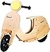 Produktbild small foot 4737 Laufrad Motorroller aus Holz, im nostalgischen Design, mit Fußstützen und festen Griffen, ab 3 jahren