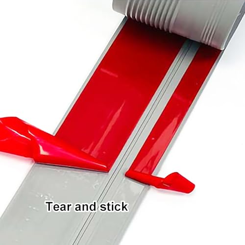 Protector de nariz de escalera autoadhesivo, perfil de PVC fácil de cortar para suelos 4
