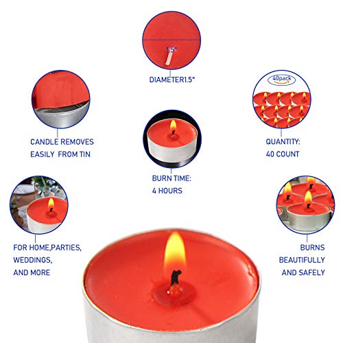 50Pack Tealight Candles,Unscented Tea Lights Candles, Smokeless, Dripless & 4 Hours Burn Time Long Burning Paraffin Tea Candles For Home, Romantic Decor，Pool, Shabbat, Weddings & Emergencies #TOP2