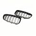 Kratka A para F10 M5 2010-2017 włókno węglowe M kolor czarny podwójna linia samochód stylizacja grill dla serii 5 F10 F11 F18 M5 przedni grill samochodowy (kolor: włókno kabonowe)