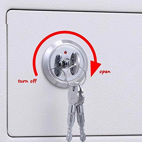 Security Safe Box Lock With Key Home Office Hotel Safe Cash Box For Business Jewelry Gun Cash Storage Money (Color : Champagne Gold) #TOP3