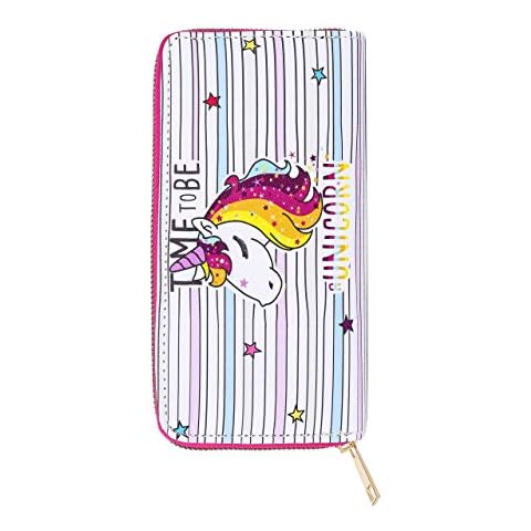 Rave Envy Cute Trendy Wallets for Women - Fashionable Small Womens Wallets - Time to Be A Unicorn Cover