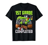 First Grade Level Completed Last Day of School Video Game T-Shirt