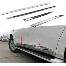 4Pcs Car Styling Door Side Molding Stainless Steel Car Body Line Trim Bars Fits for Infiniti QX80 QX56 2011-2021