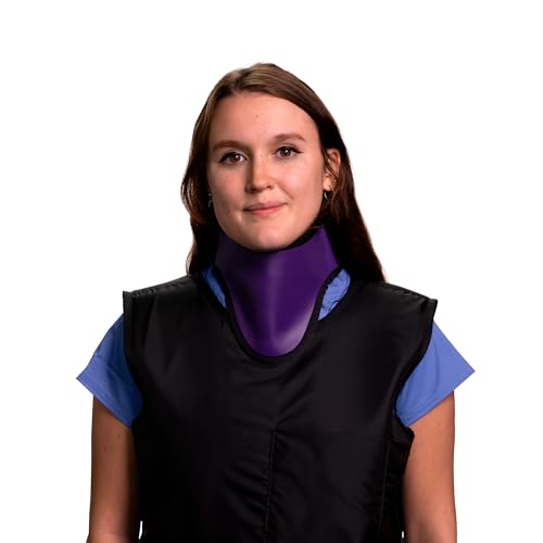 Image of Thyroid Shield Radiation Protection, 0.5mm Lead Equivalency, One Size, Purple