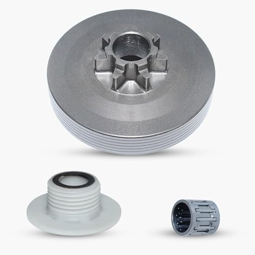 Haishine .325''- 7 Dientes Tambor de piñón Recto de accionamiento de Campana de Embrague Engranaje de Tornillo para Chino Motosierra 4500 45cc 5200 52cc 5800 58cc Repuestos para Sierras