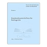 Kundendienstschrfiten für Radiogeräte