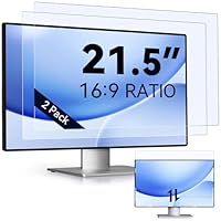 IPROKKO 2 Stück 21.5 Zoll Anti-Blaulicht-Displayschutzfolie für Computermonitor, Abnehmbares 16:9-Seitenverhältnis, Blendschutzfolie Augenschutz Schutzfolie