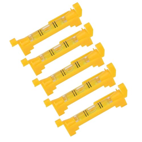 Sanpyl 5 piezas Mini Nivel de Burbuja de Cuerda, Nivel Colgante con Ganchos Moldeados para Usar con Línea Colgante miniatura 2
