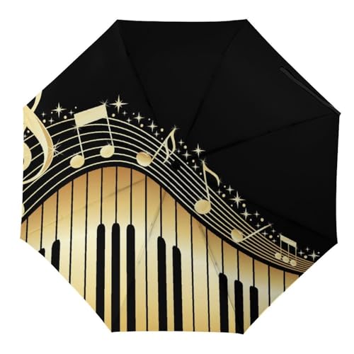 Parapluie pliable notes de musique pour rester élégant sous la pluie en ville