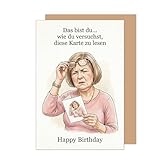 Edition Seidel Premium Glückwunschkarte zum Geburtstag mit Umschlag. Grußkarte Karte Geburtstagskarte Spruch für Frau Freundin Kollegin Humor (G3968 SW026)
