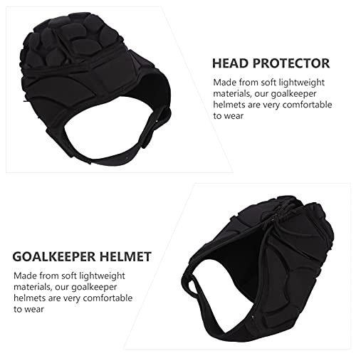 CLISPEED Macio Acolchoado Capacete Headguard Futebol Ajustável Capacete De Rugby Scrum Goleiro de Fu