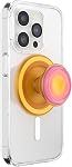 PopSockets Poignée de téléphone avec kiosque à enroulement, poignée adhésive - Rose au néon