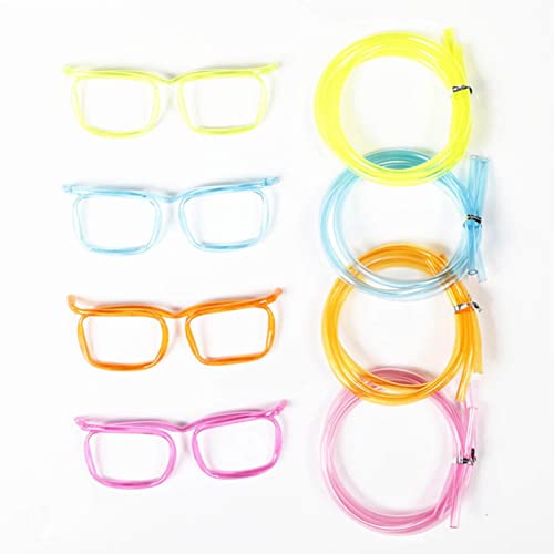 Óculos de palha reutilizáveis ​​ - Copos de palha reutilizáveis ​​para crianças,Óculos de canudo de