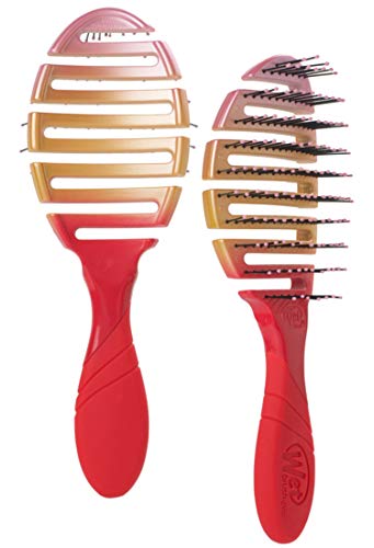 Wet Brush-Pro Flex Dry Hair Brush, Easy Grip, Limited Edition Ombre, Coral Ombre