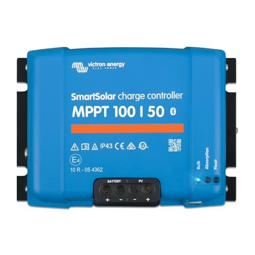 Victron Energy SmartSolar MPPT Solar Charge Controller 100V, 50A, 12/24V | Bluetooth…