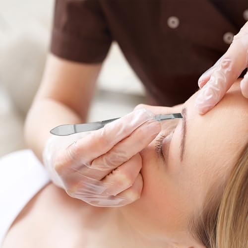 Bolígrafo grabado de peluquería y lápiz para forma de cejas con 10 cuchillas de repuesto 7