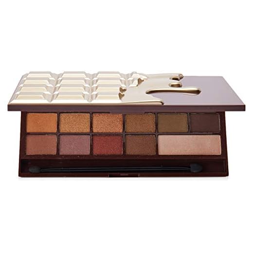 Makeup Revolution I Heart Makeup Palette Zestaw cieni do powiek Chocolate Golden Bar 22g (16 kolorĂlw)