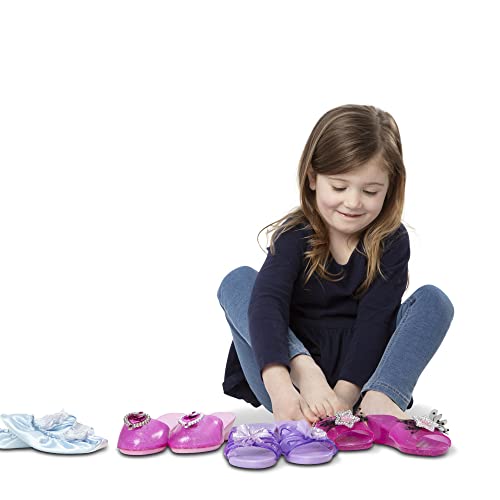 Melissa & Doug Role Play Collection - Step In Style! Dress-Up Shoes Set (4 Pairs), Multicolored, 11" X 12" X 4.5" Packaged #TOP3