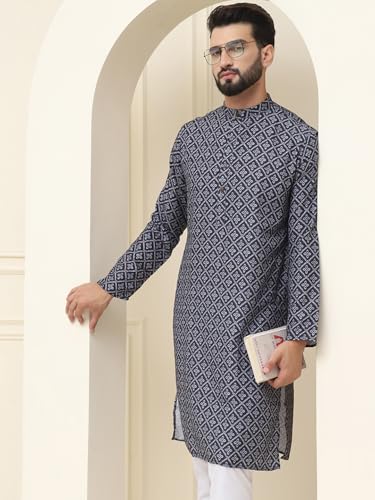 Image of SOJANYA (Since 1958 Men's Exquisite Silk Blend Kurta Elevate Your Festive Look-Crafted for Excellence