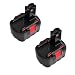 Produktbild 2xFLOUREON 14.4V 3.0Ah NI-MH Ersatz Akku für Bosch BAT038 BAT040 BAT041 BAT140 BAT159 2607335685 2607335533 2607335534 2607335711 3454 3454SB 34614 35614 3660K
