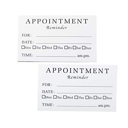 Rxbc2011 Appointment Reminder Cards (Pack Of 100) For Dentist Therapist Doctor Hair Salon Pack Of 100 #TOP2