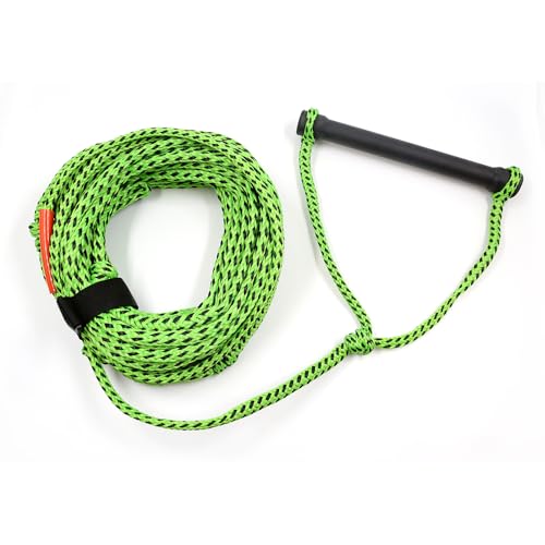 72FT Ski Rope for Waterskis - Heavy Duty Wakeboard Rope with Handle, Water Sports Lines and Skiing, Kneeboarding, Wakeboarding