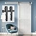 Genius Iron 6.6FT Single Barn Door Hardware, Classic Design Standard Track with Upgraded Nylon Bearings, for 36in-40in Wide Sliding Door Panel, Easy Installation,"Basic J"