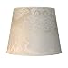 Produktbild Konischer Stoff Lampenschirm Stehlampe für E27 Barock-Muster Ecru Weiß Textil Schirm Stehleuchte
