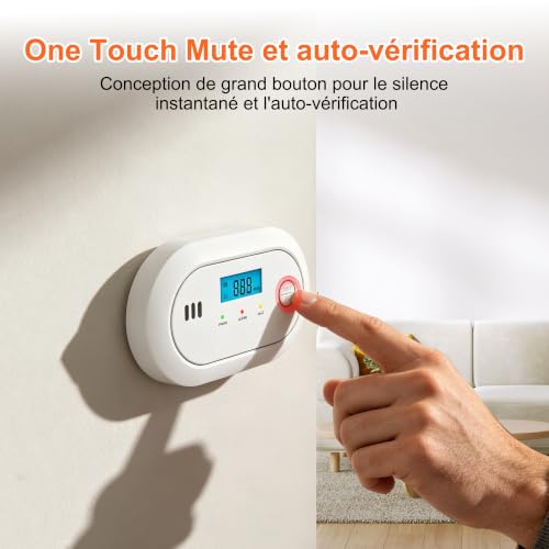 Détecteur de Monoxyde de Carbone Portable Lot de 2 – vue 7