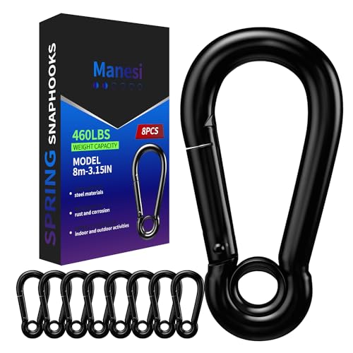 3.15 Inch Spring Snap Hooks 460LBS Capacity, Carabiner Clip, Heavy