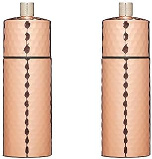 KitchenCraft MasterClass Hammered Copper Salt and Pepper Mill Set, 15 cm