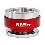 MUTEKI ステアリングボス クイックリリース アルミ合金 耐食性 丈夫 耐腐食 汎用 取り付け簡単 ハンドルを取り外す （レッド）