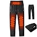 CurcKua Heated Trousers Heated Pants Mens Heated Pants 10 Heating Zones Heated Pants, 3 Heating Levels Winter Trousers, Unisex Fleece Lined Thermal Trousers L