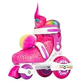 Crazy Skates Trolls Klip Klop Size Adjustable Roller Skates - Featuring Poppy or Barb from Trolls Wo