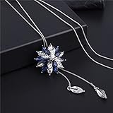 YSYSPJM El exquisito collar de cadena colgante es un accesorio maravilloso para combinar con su atuendo, mostrando su encanto.