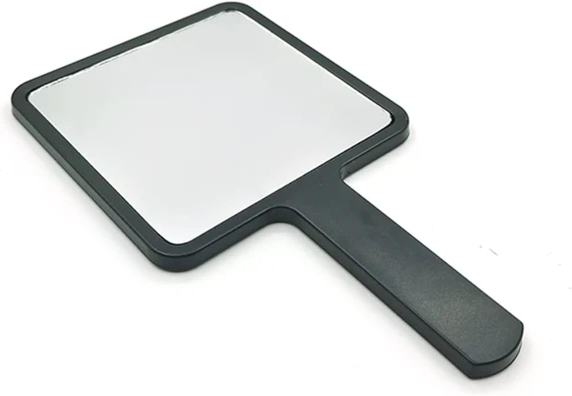 Custom Handheld Makeup Mirror Square Vanity Compact Mirrors Cosmetic for Women(Black no Logo)