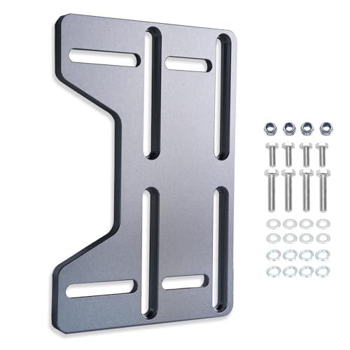 JMCHstore Mini Bike Engine Mount Plate 10mm Aluminum Bracket Kit,