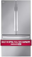 LG LRFLC2706S 27 Cu. Ft. Counter-Depth MAX French Door Smart Refrigerator Stainless Steel