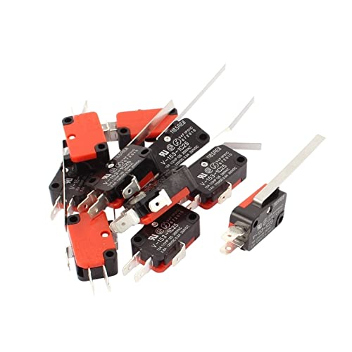 Micro fin de course V-153-1C25 momentané SPDT 3 bornes pour circuits électriques, lot de 10 pièces