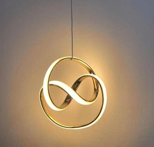 Image of Multiple Ring Design LED Pendant Lamp for Dining Table, Bedroom & Living Room Hanging Ceiling Light for Home, Office, Restaurant & Bar (Spiral Pendant LAMP)